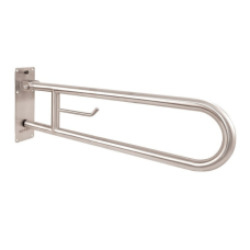 Поручень настінний відкидний з тримачем туалетного паперy, Ø 32мм - 700мм