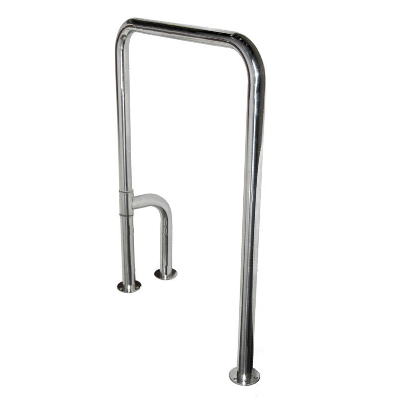 Поручень для підлоги в туалет П-подібний з поворотною ніжкою 360 °, Ø 32мм - 800х700мм Поручень для підлоги в туалет П-подібний з поворотною ніжкою 360 °, Ø 32мм - 800х700мм