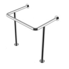 Поручень для умивальника “стіна-підлога“, виготовляється під розмір мийки, Ø 32мм - h 800мм
