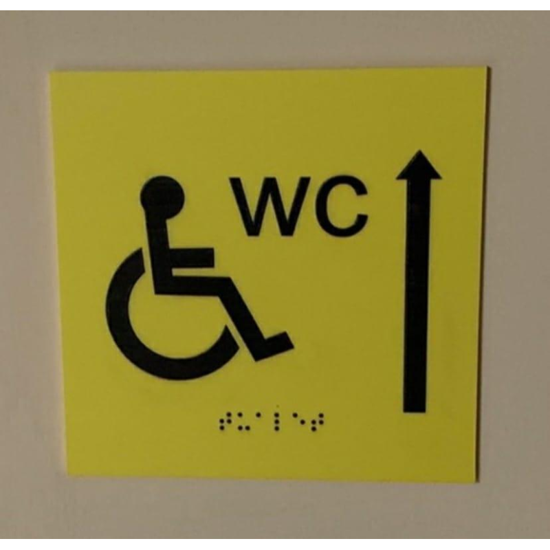 Таблички шрифтом Брайля “WC“ Таблички шрифтом Брайля “WC“