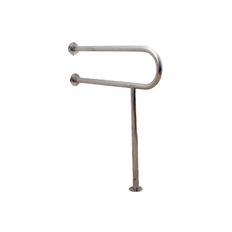 Поручень “стіна-підлога“ з поворотною ніжкою 360 °, Ø 32мм - 800х700мм Поручень “стіна-підлога“ з поворотною ніжкою 360 °, Ø 32мм - 800х700мм