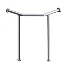 Поручень опорний для мийки кутовий “стіна-підлога“, виготовляється під розмір мийки, Ø 32мм