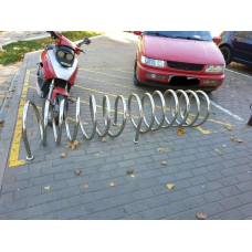 Велопарковка спіральна з нержавіючої сталі