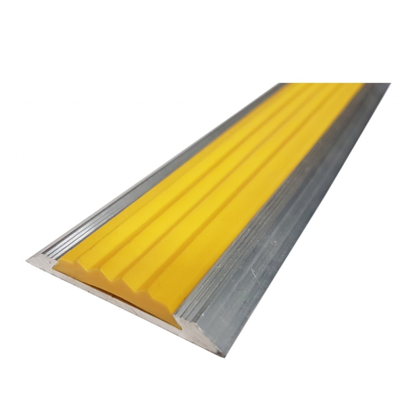 Тактильна протиковзка кутова одинарна накладка на щаблі